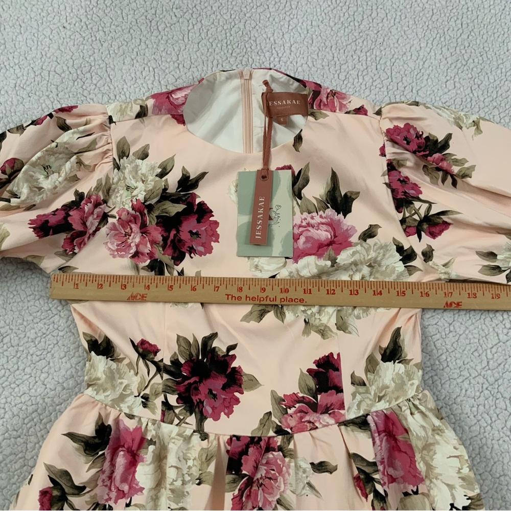 JESSAKAE Midi Dress Rosewood Acre Small Pink Floral Fairy Romantic Cottage Core - Picture 6 of 15